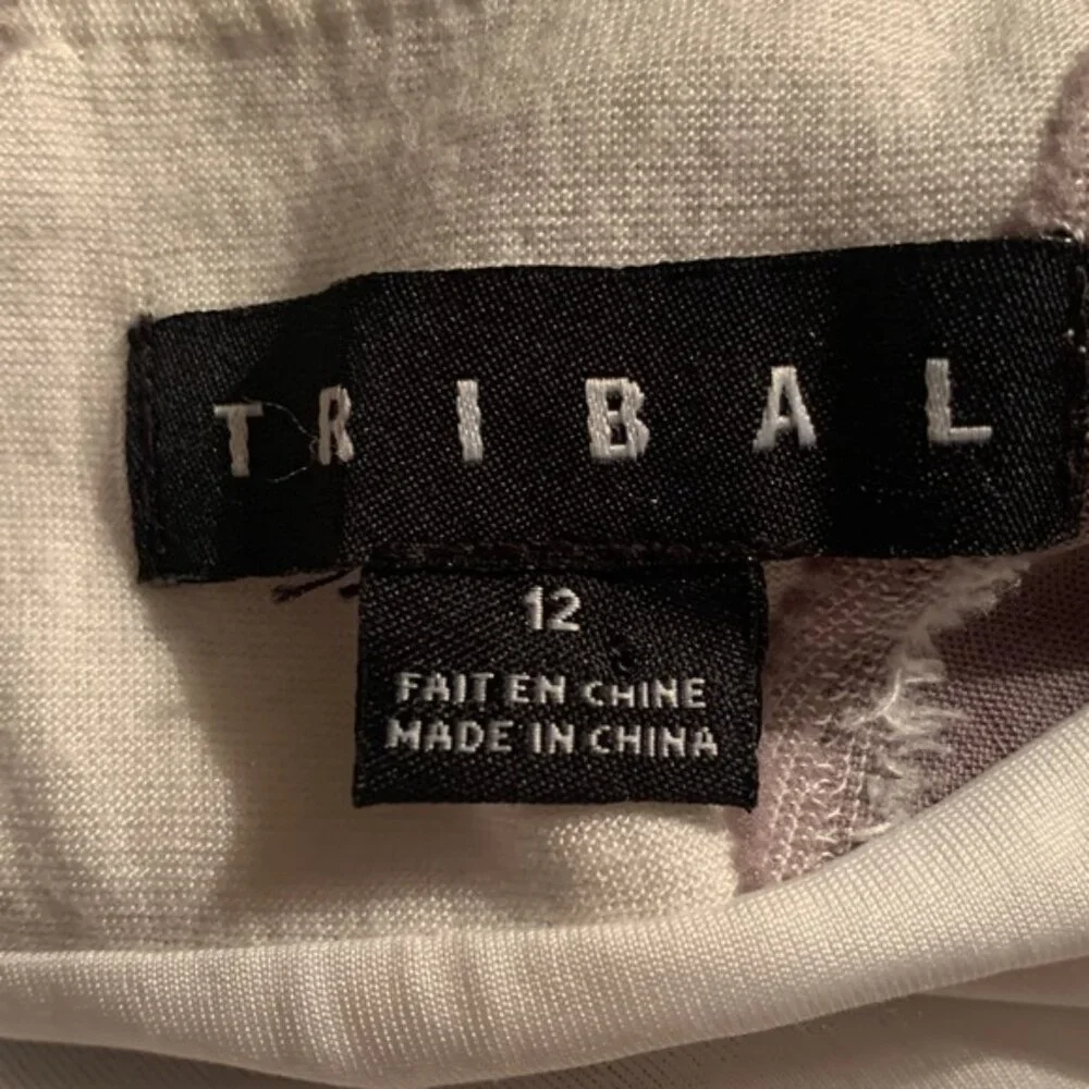 Tribal Patchwork A-Line Midi Skirt - Picture 7 of 9